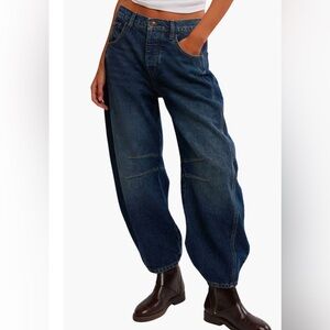 Free people barrel jeans
